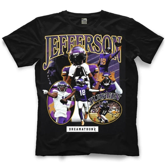 Justin Jefferson Vintage Look T-Shirt