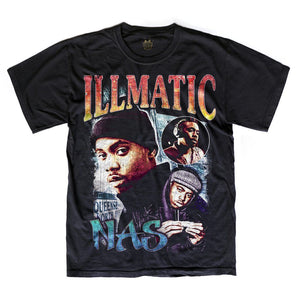 Nas Vintage Illmatic T-Shirt Black - Vintage Rap Wear