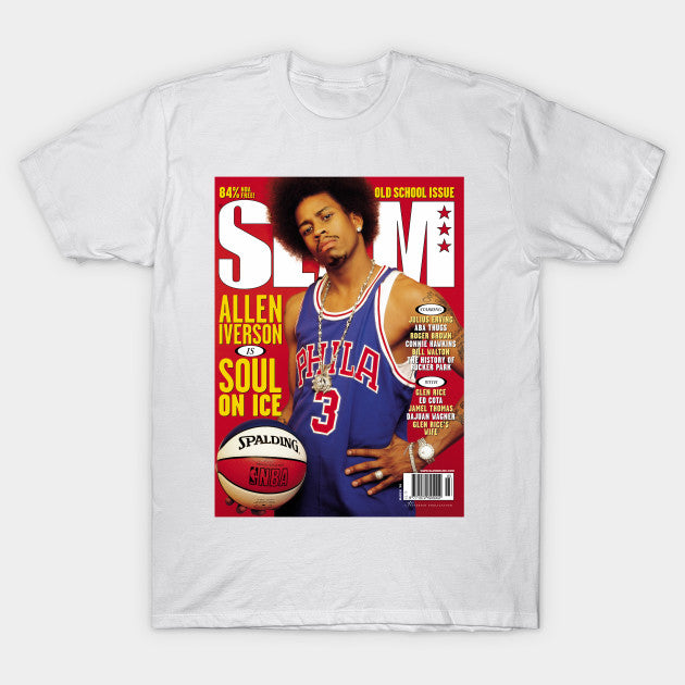 Allen Iverson Slam Magazine 1999 T Shirt Cotton 6XL Basketball Slam Iverson  - AliExpress