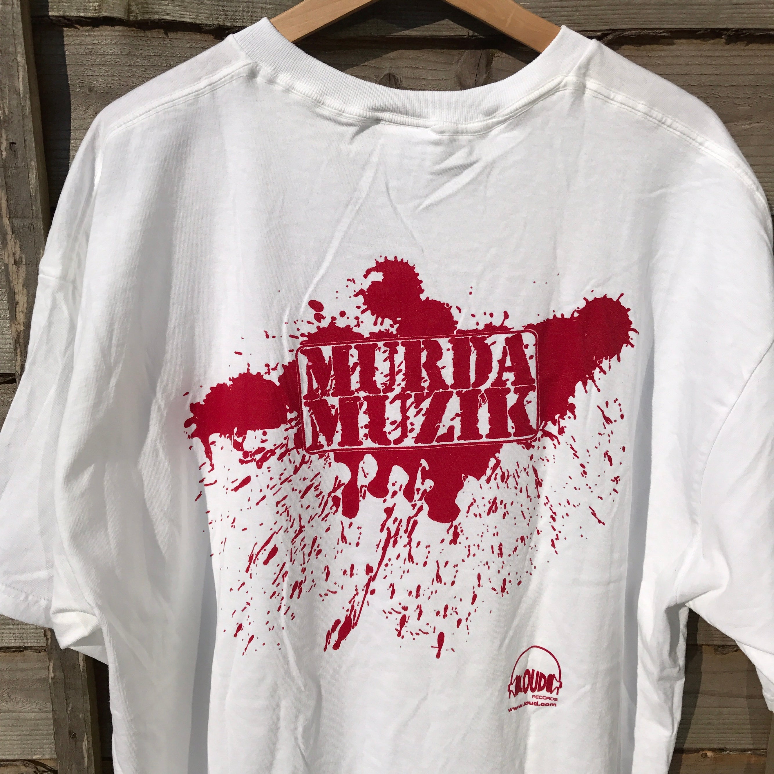 Mobb Deep ''Murda Muzik'' Vintage T-Shirt With Backprint - Vintage Rap Wear