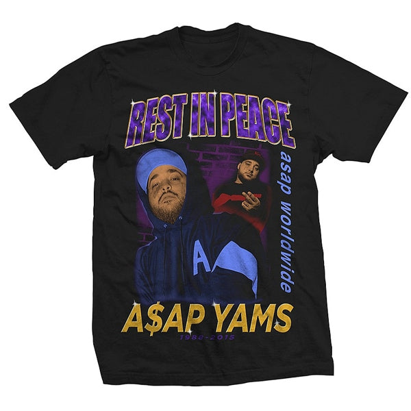 A$AP Yams R.I.P Vintage Look T-Shirt - Vintage Rap Wear