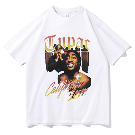 Tupac ''California Love'' Vintage Look T-Shirt