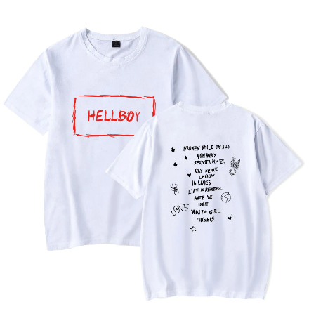 Lil Peep Hellboy T-Shirt White - Vintage Rap Wear