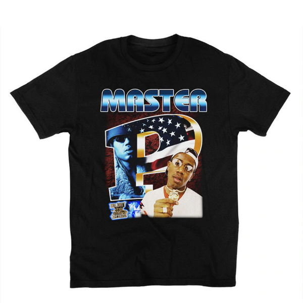 Master P No Limit Vintage Look T-Shirt Black - Vintage Rap Wear