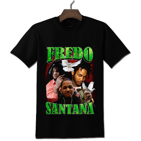 Fredo Santana Vintage Look T-Shirt Black - Vintage Rap Wear