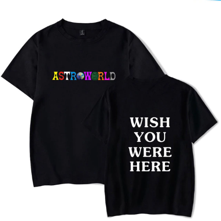 Travis Scott ''Wish You Were Here'' T-Shirt - Vintage Rap Wear