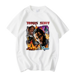 Travis Scott ''La Flame'' Vintage Look T-Shirt - Vintage Rap Wear