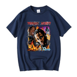 Travis Scott ''La Flame'' Vintage Look T-Shirt - Vintage Rap Wear