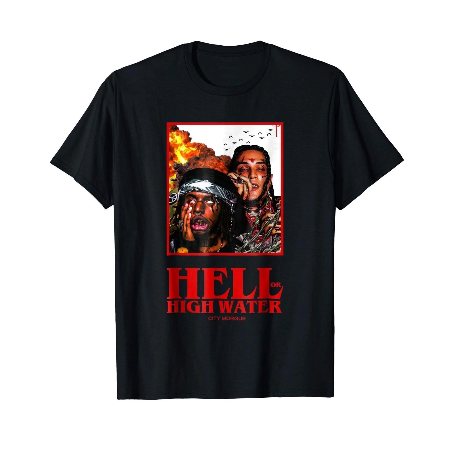 City Morgue ''Hell Or High Water'' T-Shirt - Vintage Rap Wear