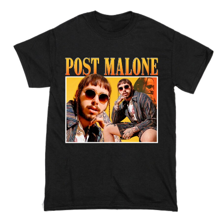 Post Malone Vintage Look T-Shirt - Vintage Rap Wear
