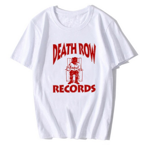 Death Row Records Red Logo T-Shirt - Vintage Rap Wear