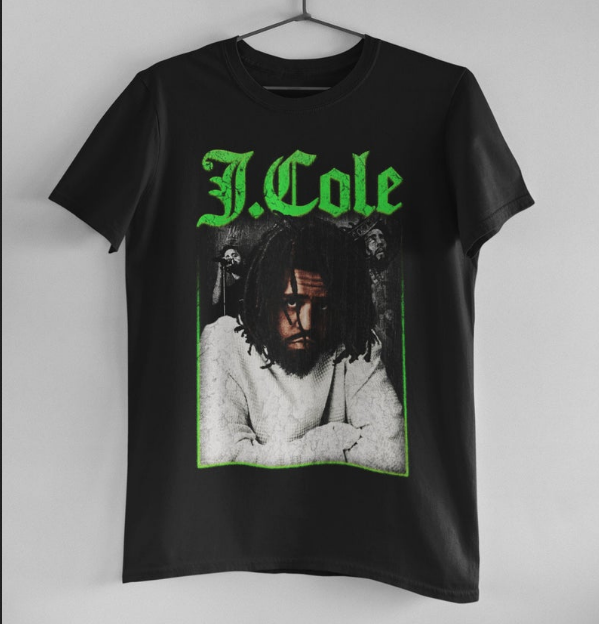 J. Cole ''Green'' Vintage Look T-Shirt