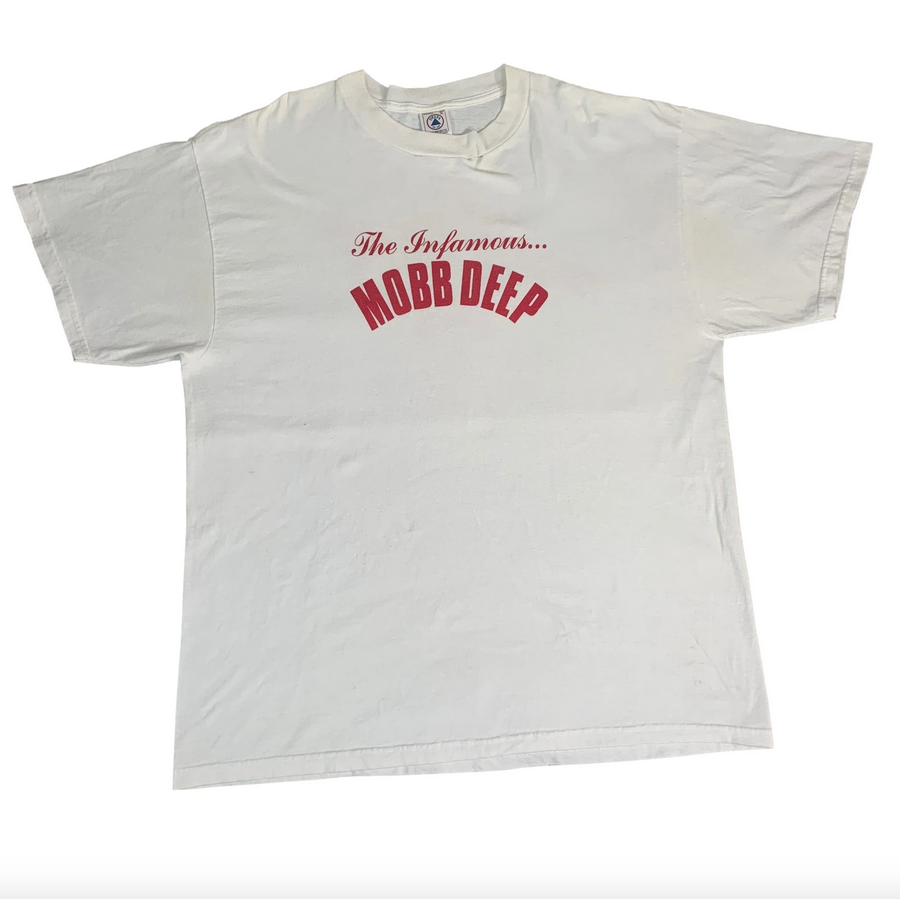 Mobb Deep ''Murda Muzik'' Vintage T-Shirt With Backprint - Vintage Rap Wear