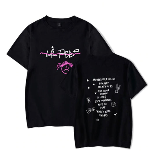 Lil Peep LOVE T-Shirt Black - Vintage Rap Wear