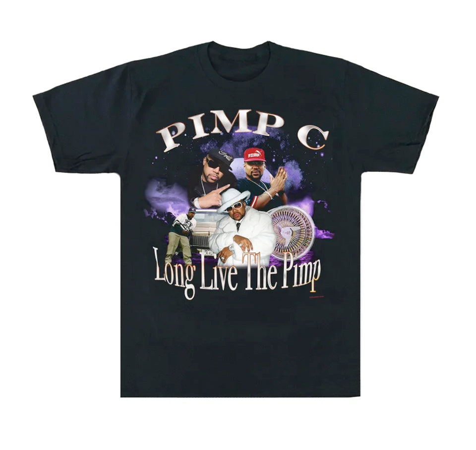 Pimp C Long Live The Pimp Vintage Look T-Shirt - Vintage Rap Wear