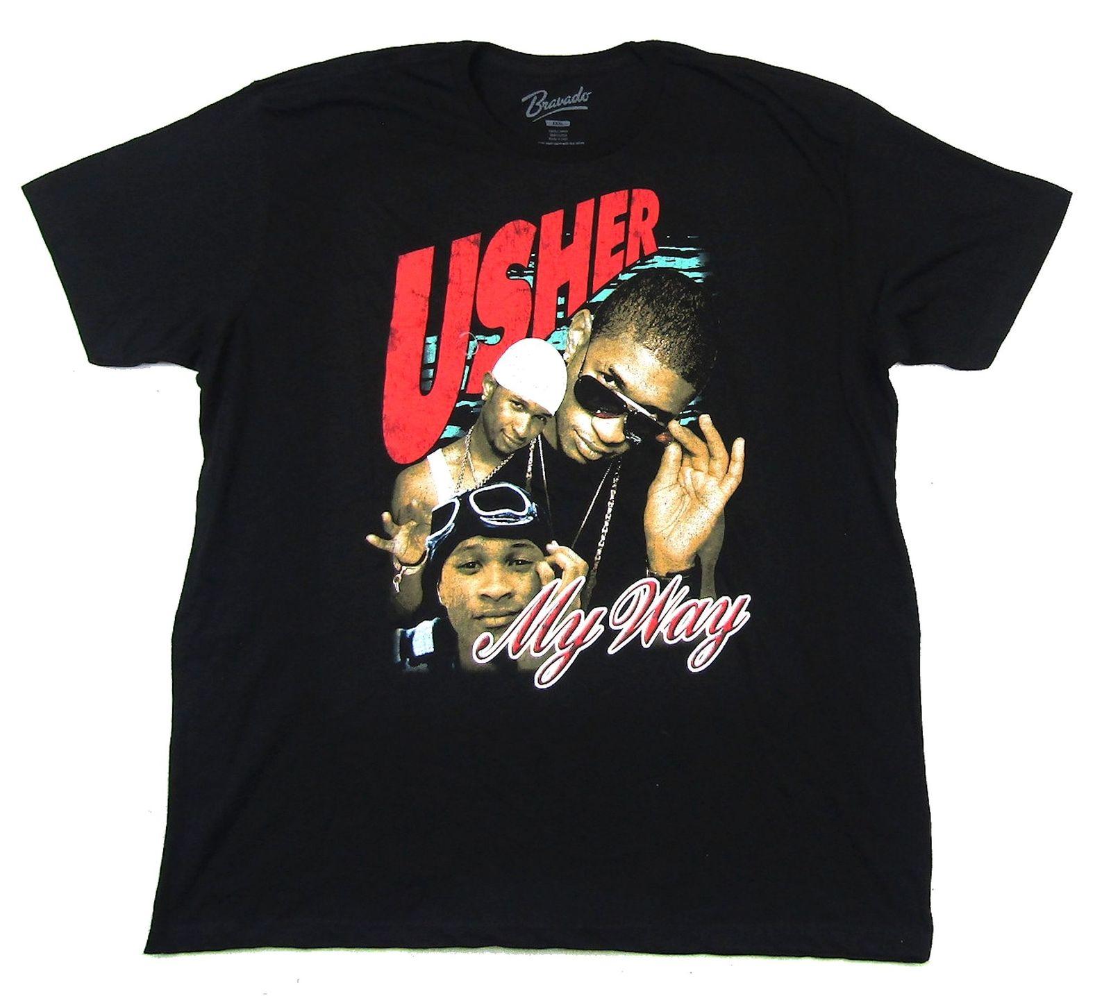 Usher My Way Vintage T-Shirt Black - Vintage Rap Wear