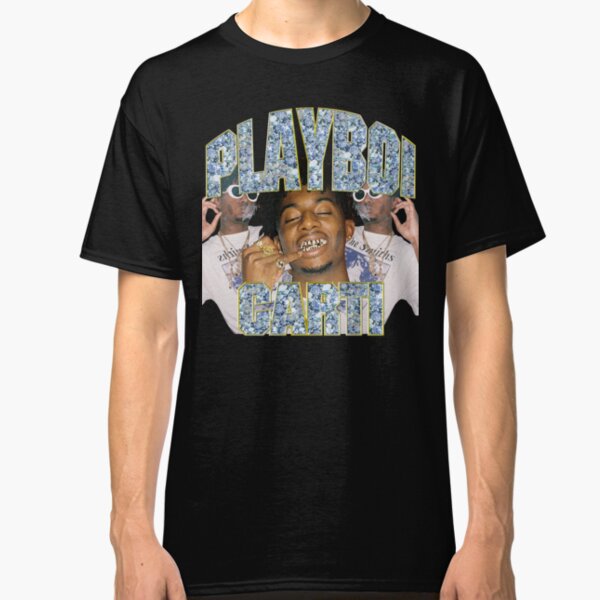 Playboi Carti Diamond Vintage Look Tee - Vintage Rap Wear